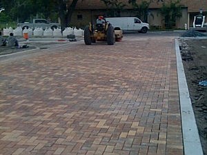 Pre-compaction sweep of the area